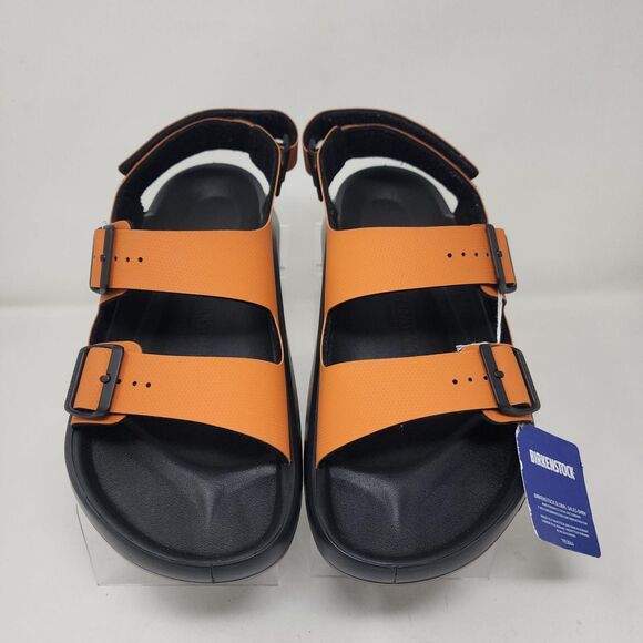 Birkenstock Sandals Mens Size 10 Orange Adjustable Buckle Backstrap Casual main image 8